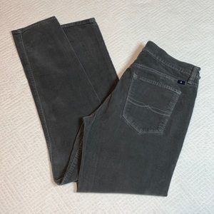 Lucky Brand Brooke Skinny Gray Corduroy Jeans, Size 12/31 A